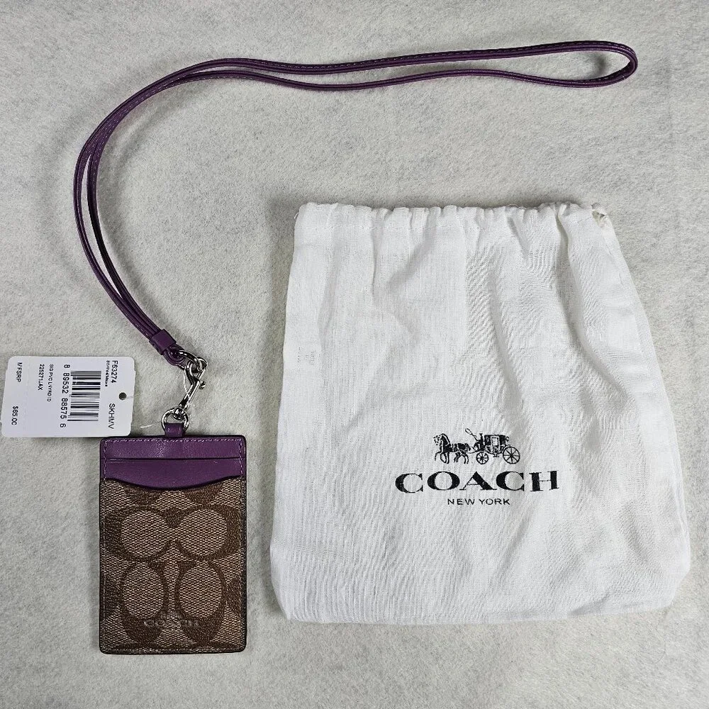 NWT Coach Lanyard ID Badge Holder – Sleek, Functional & Stylish - Picture 6 of 7